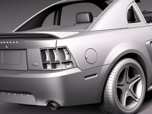 Mustang GT 1999-2004 3D Model