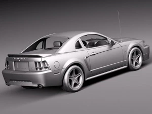 Mustang GT 1999-2004 3D Model