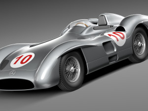 Mercedes-Benz W196 Typ R 1954-1955 3D मॉडल