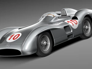 Mercedes-Benz W196 Typ R 1954-1955 3D Model