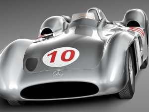 Mercedes-Benz W196 Typ R 1954-1955 3D Модель