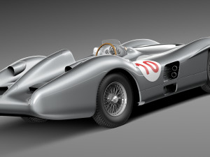 Mercedes-Benz W196 Typ R 1954-1955 3D Модель
