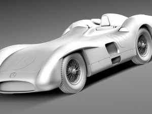 Mercedes-Benz W196 Typ R 1954-1955 3D Модель