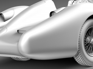 Mercedes-Benz W196 Typ R 1954-1955 3D Модель