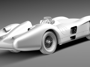 Mercedes-Benz W196 Typ R 1954-1955 3D Модель