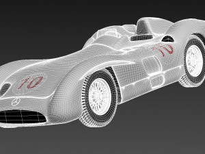 Mercedes-Benz W196 Typ R 1954-1955 3D Модель