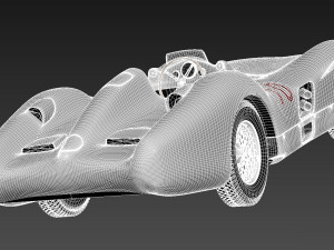 Mercedes-Benz W196 Typ R 1954-1955 3D Модель