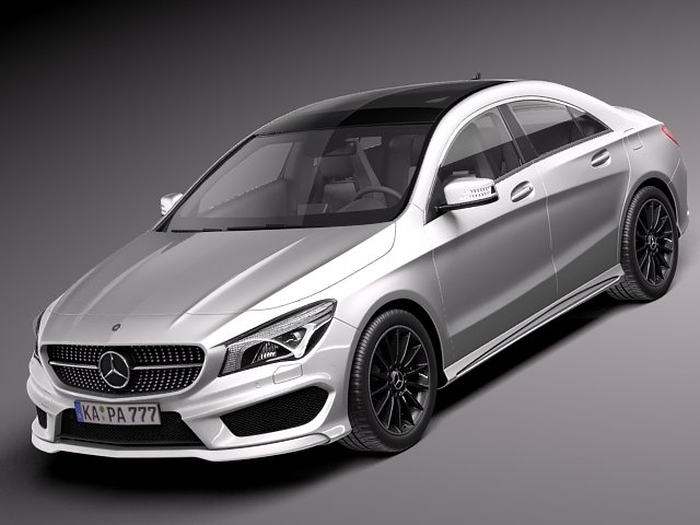 Mercedes-Benz CLA-class AMG 2014 Modello 3D .c4d .max .obj .3ds .fbx .stl .blend 