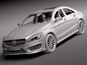Mercedes-Benz CLA-class AMG 2014 Modello 3D