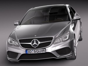Mercedes-Benz E-class Coupe 2014 3D 模型