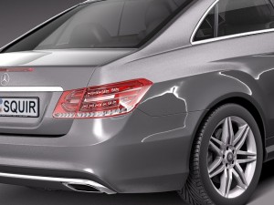 Mercedes-Benz E-class Coupe 2014 3D 模型