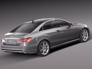 Mercedes-Benz E-class Coupe 2014 3D 模型