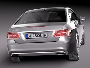 Mercedes-Benz E-class Coupe 2014 3D 模型
