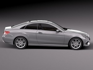Mercedes-Benz E-class Coupe 2014 3D 模型