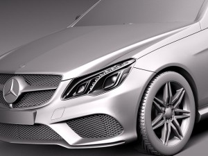Mercedes-Benz E-class Coupe 2014 3D 模型