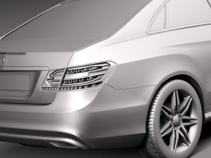 Mercedes-Benz E-class Coupe 2014 3D 模型