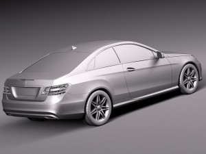 Mercedes-Benz E-class Coupe 2014 3D 模型