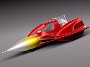 turbo sonic concept car free sample model 3D Models