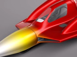 Turbo Sonic Concept Car Free Sample Model 3D Model