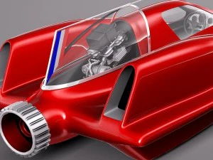 Turbo Sonic Concept Car Free Sample Model 3D Model