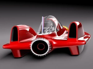 Turbo Sonic Concept Car Free Sample Model 3D Model