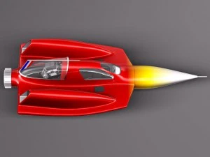 Turbo Sonic Concept Car Free Sample Model 3D Model