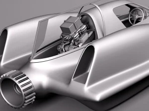 Turbo Sonic Concept Car Free Sample Model 3D Model