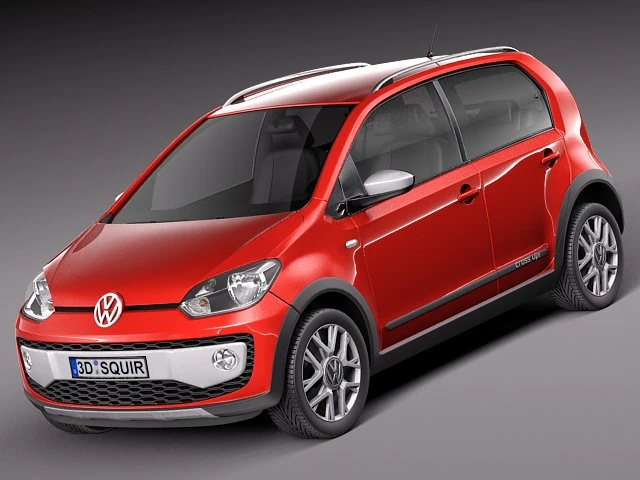 Volkswagen Cross Up 2014 3D Model .c4d .max .obj .3ds .fbx .stl .blend 