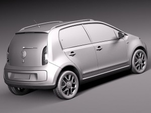 Volkswagen Cross Up 2014 3D 모델