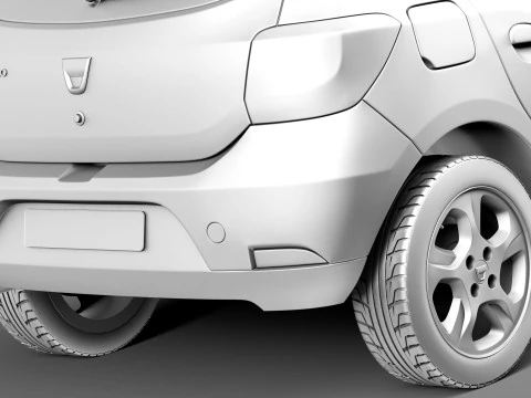 Dacia Sandero 2013 3D Model