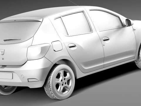 Dacia Sandero 2013 3D Model