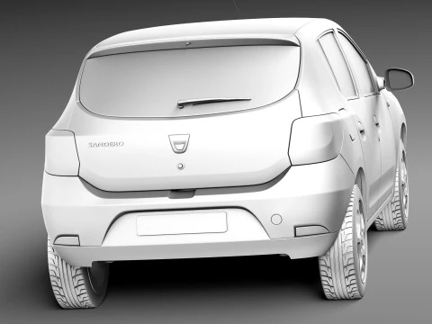 Dacia Sandero 2013 3D Model