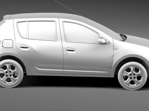 Dacia Sandero 2013 3D Model