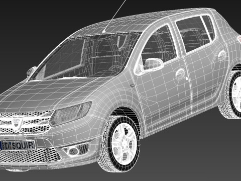 Dacia Sandero 2013 3D Модель