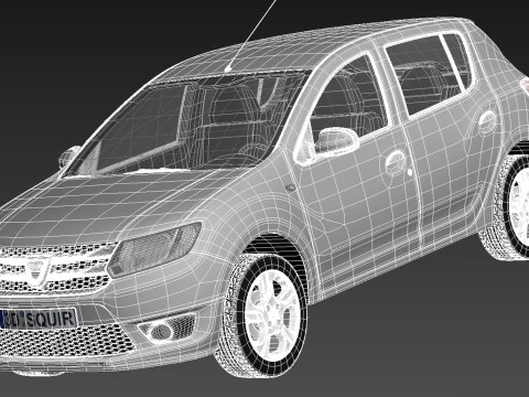 Dacia Sandero 2013 3D Model