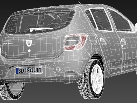 Dacia Sandero 2013 3D Модель