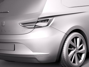 Seat Leon SC 3-door 2014 Modelo 3D