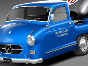 Mercedes-Benz Renntransporter Combo 1954 3D Model