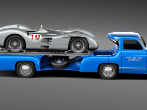 Mercedes-Benz Renntransporter Combo 1954 3D Model