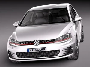 Volkswagen Golf VII GTI 2014 Modelo 3D