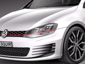 Volkswagen Golf VII GTI 2014 Modelo 3D