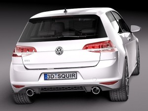 Volkswagen Golf VII GTI 2014 3D Model