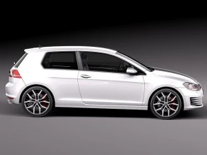 Volkswagen Golf VII GTI 2014 Modelo 3D