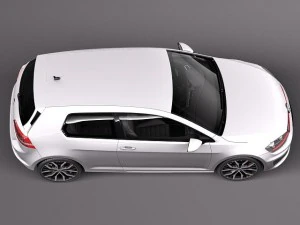 Volkswagen Golf VII GTI 2014 Modelo 3D