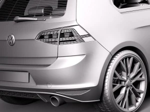 Volkswagen Golf VII GTI 2014 Modelo 3D