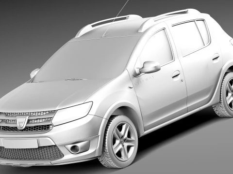 Dacia Sandero 2013 stepway 3D Model