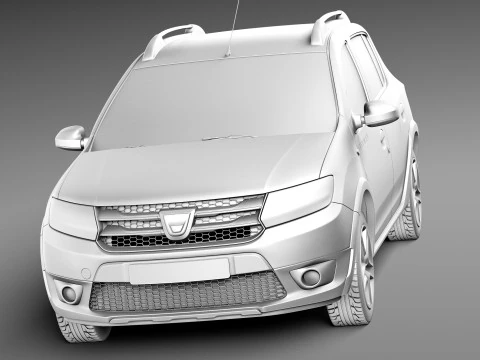 Dacia Sandero 2013 stepway 3D Model