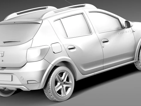 Dacia Sandero 2013 stepway 3D Model