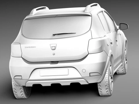 Dacia Sandero 2013 stepway 3D Model