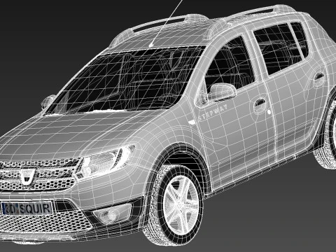 Dacia Sandero 2013 stepway 3D Model